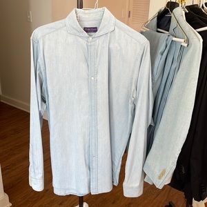 Ralph Lauren purple label men’s chambray button down